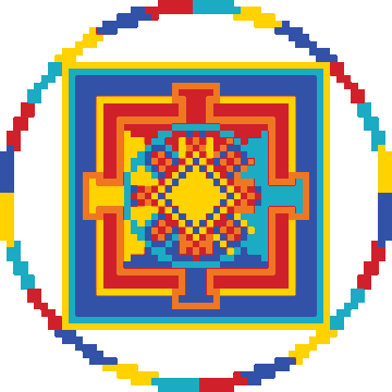mandala pixel art